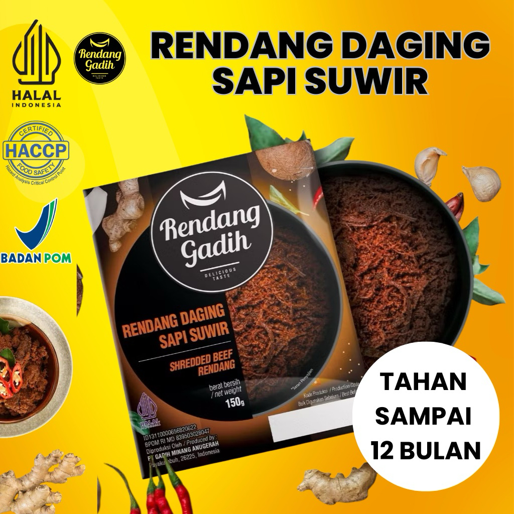 RENDANG DAGING SAPI SUWIR - RENDANG GADIH PAYAKUMBUH