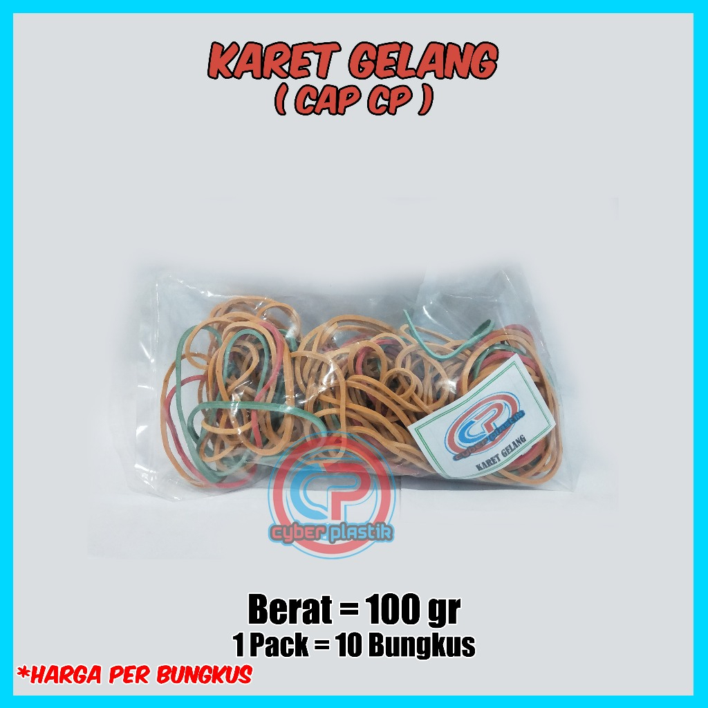 

Karet Gelang warna warni 100 gr murah
