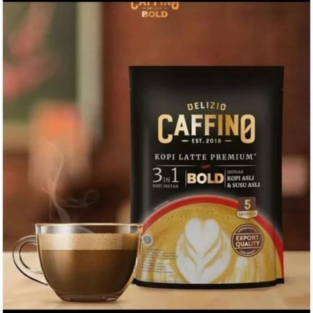 

Caffino Bold Kopi Latte Premium - 1 renteng isi 10 sachet Coffee