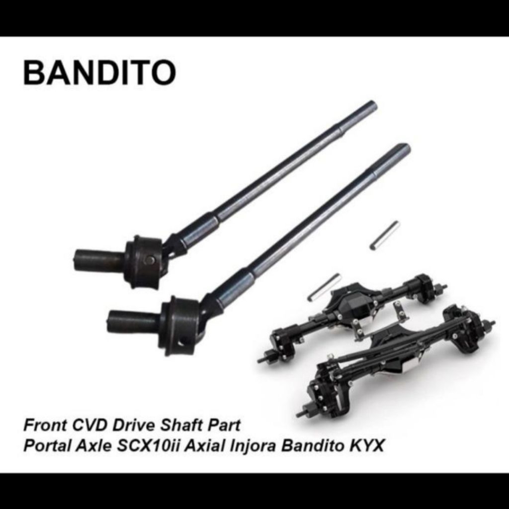 Bandito CVD Front Drive Shaft Part Gardan Portal Axial SCX10 II
