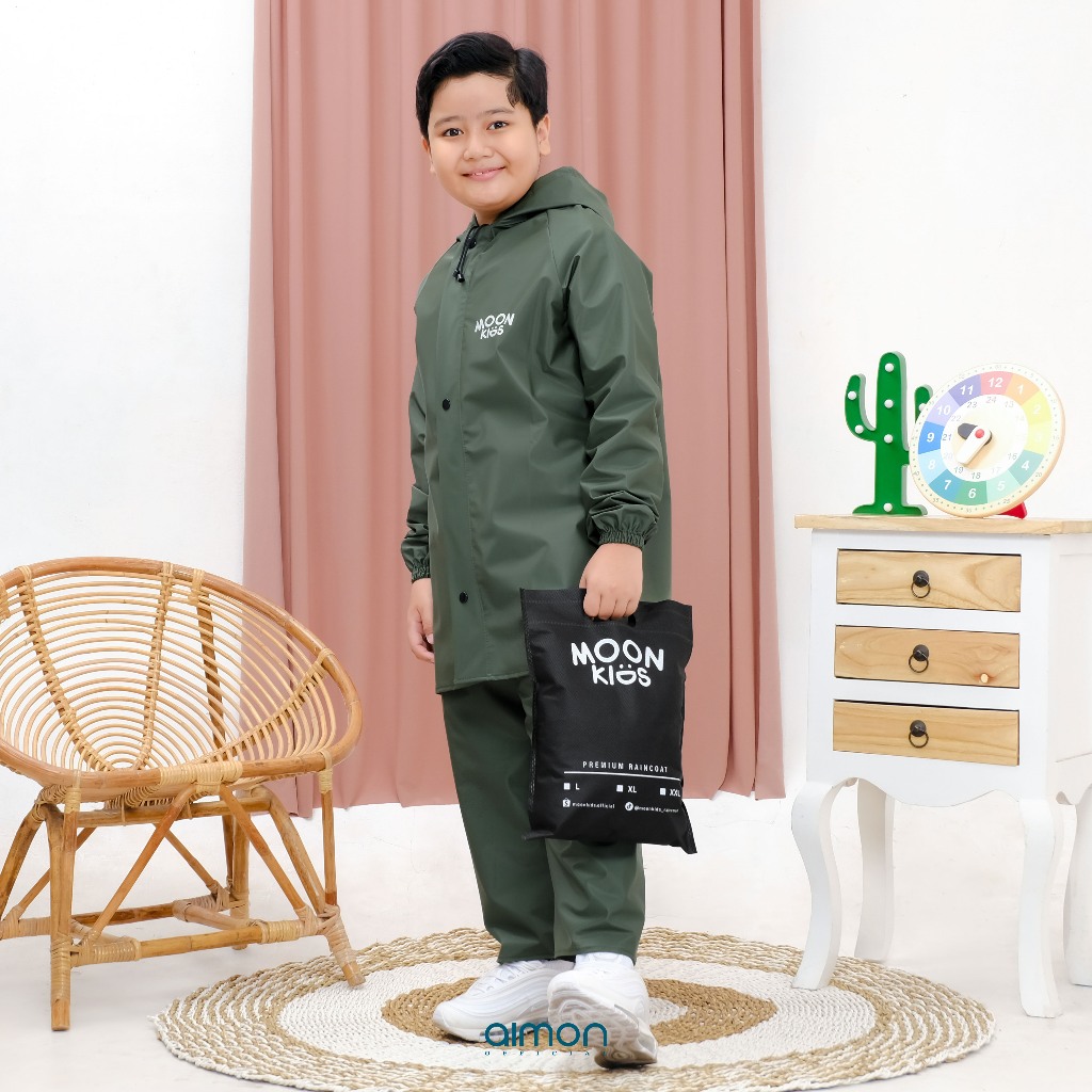 Moonkids Jas Hujan Anak Laki Laki / Jas Hujan Anak Laki Laki
