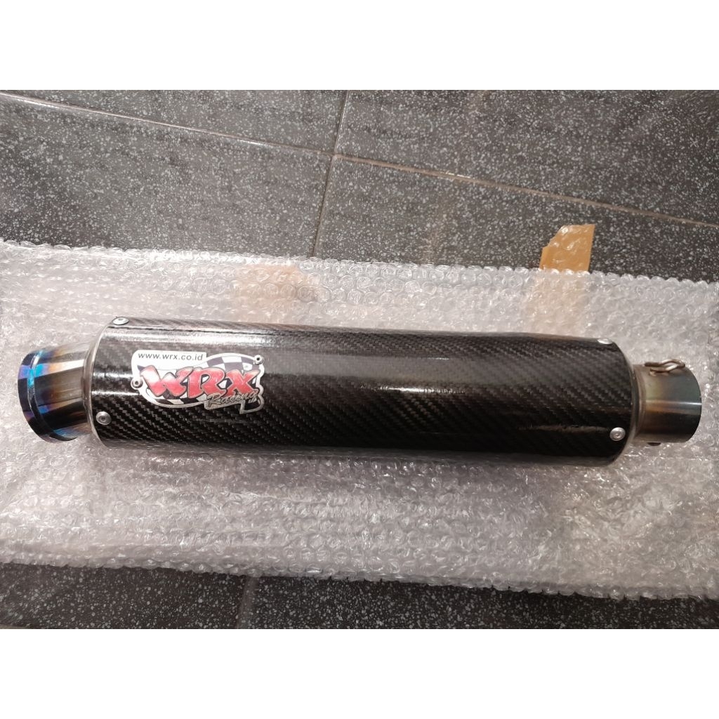 Silencer knalpot WRX GP5 K3 old carbon kevlar original panjang 32cm inlet 50mm