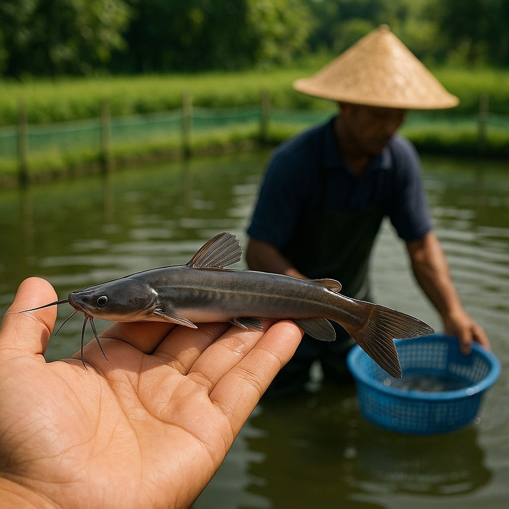 Bibit Lele Sangkuriang/Mutiara Per Ekor - Ukuran 9/10 Cm - Bibit Unggul Dari Indukan Berkualitas
