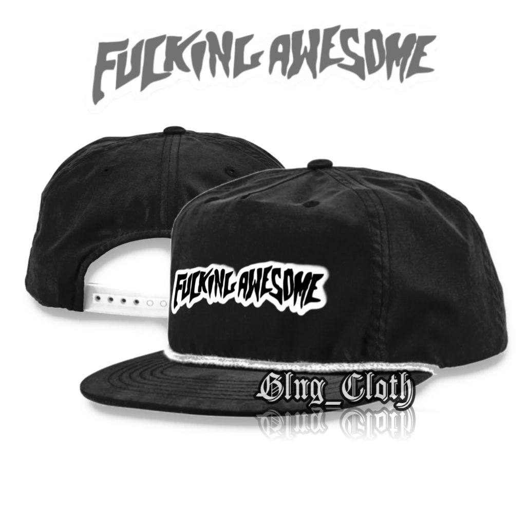 Topi Fucking Awesome Snapback Classic - Rope Hat Caps Casual - Topi Snapback Skena Pria Wanita
