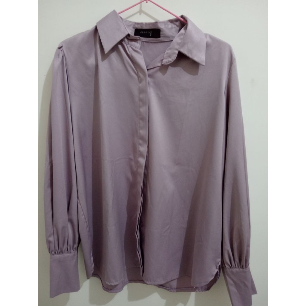 preloved blouse lilac mnq