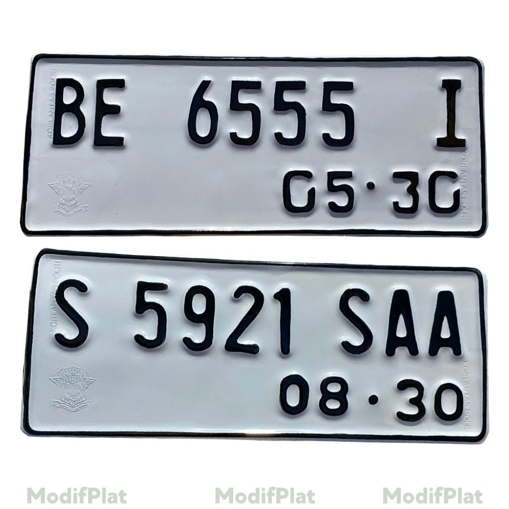 Fressjago Plat Motor Standar Samsat - Plat Motor - Plat Motor Standar - Plat Kendaraan - Plat Motor
