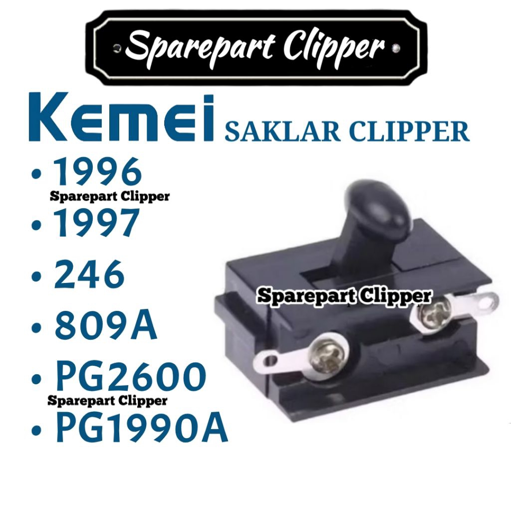 Saklar Kemei 1996 809A PG2600 Switch On Off Mesin Cukur Kemei #SaklarHitam