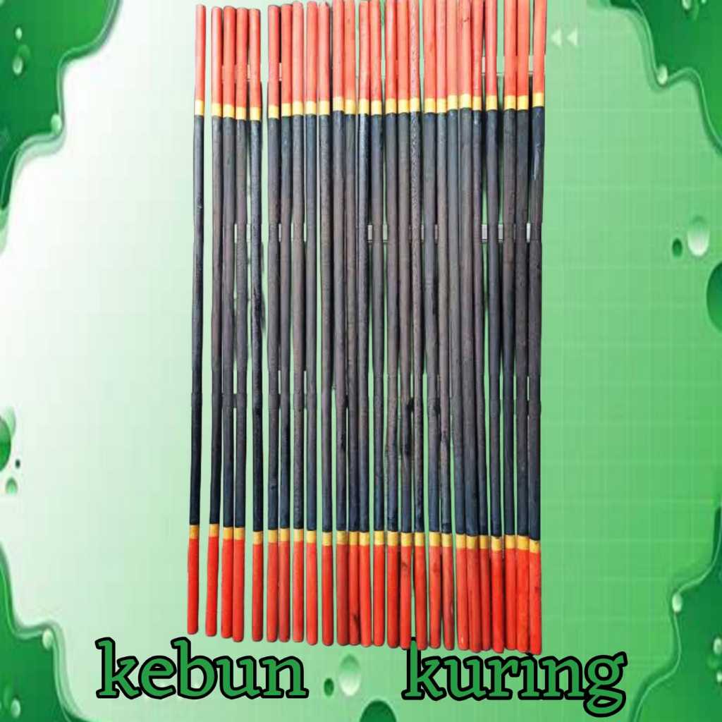 tongkat pramuka 160 cm SD SMP SMA - tongkat bambu merah kuning hitam