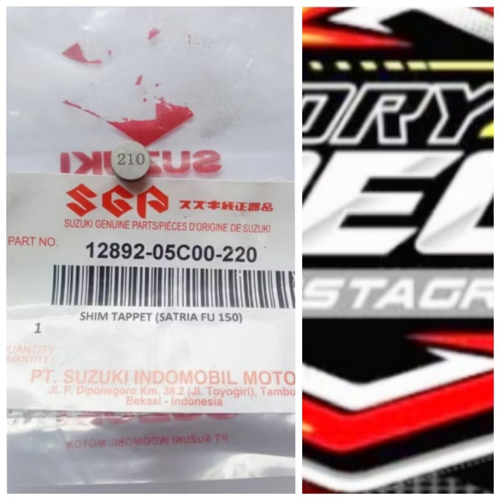 sim klep satria fu ukuran 210