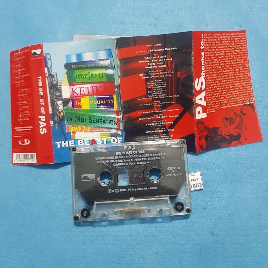 Kaset pita Pas band / The Beast of Pas (Tanpa Cover/Cover Copy)