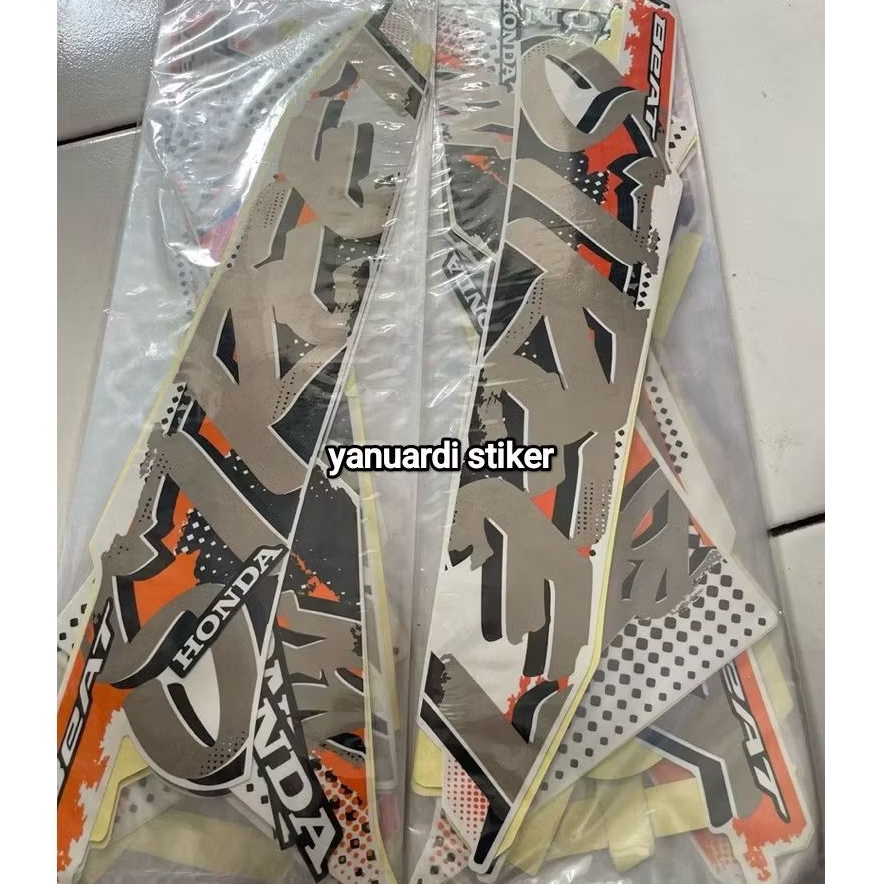 striping stiker list honda beat street tahun 2025 putih beat street 2025 white
