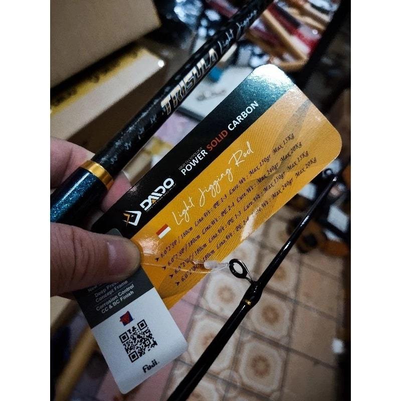 joran daido versi biru jigging trisula light jigging PRO SERIES 602 180 cm jigging carbon