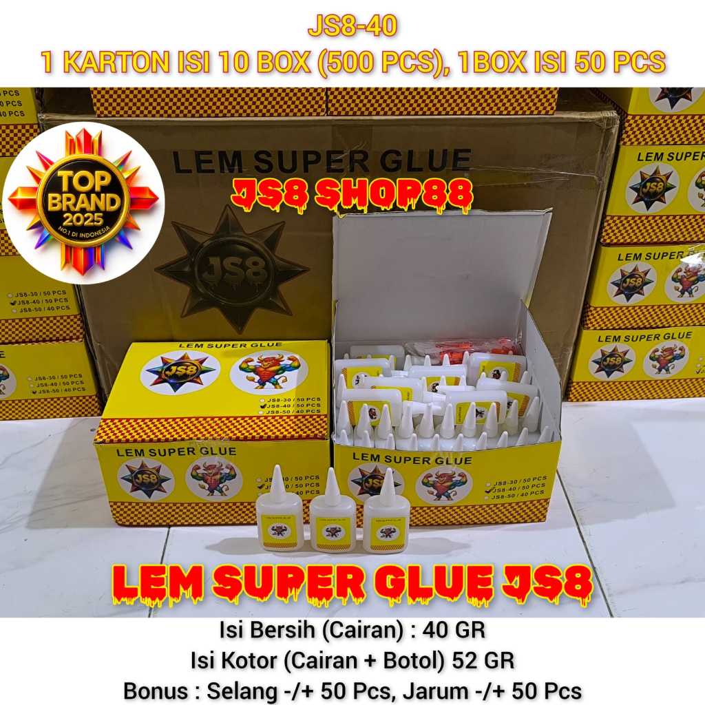 

JS8 ETERNITY SUPER JUMBO TIKUS LEM KOREA SETAN POWER GLUE ALTECO 40GR