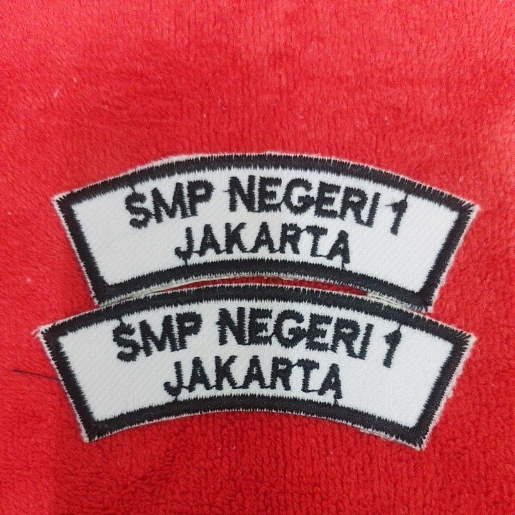 READY STOK PAKET BORDIR LOKASI SMPN WILAYAH JAKARTA & BENDERA 3X5 #, ( ETALASE 1 )