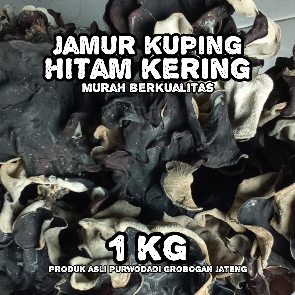 

JAMUR KUPING KERING 1KG ASLI PURWODADI