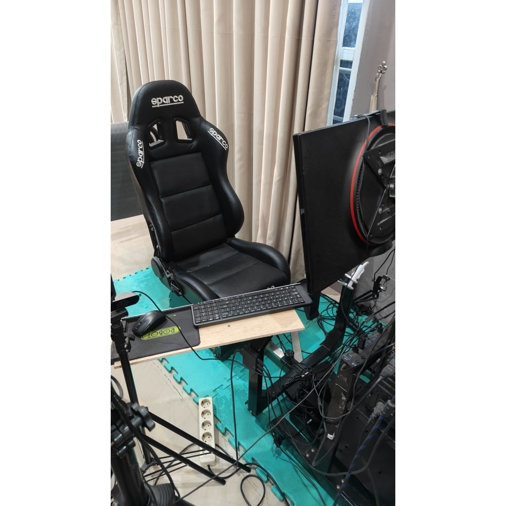 RIG PRO MIDPOSE RACING COCKPIT Game Gaming Simulator Kursi Sparco Cocok Untuk PC PS3 PS4 PS5 XBOX Se