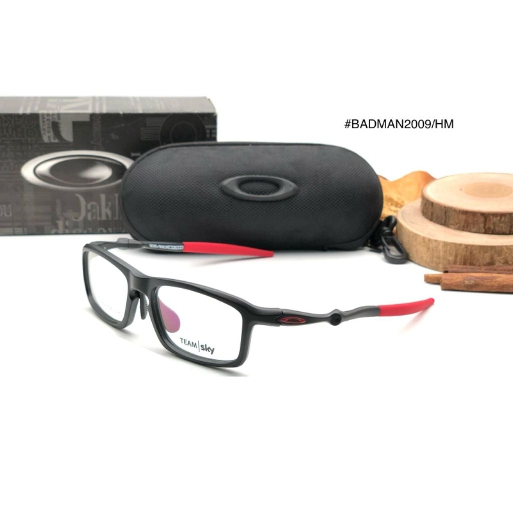 frame kacamata sport pria oakley badman lensa anti radiasi