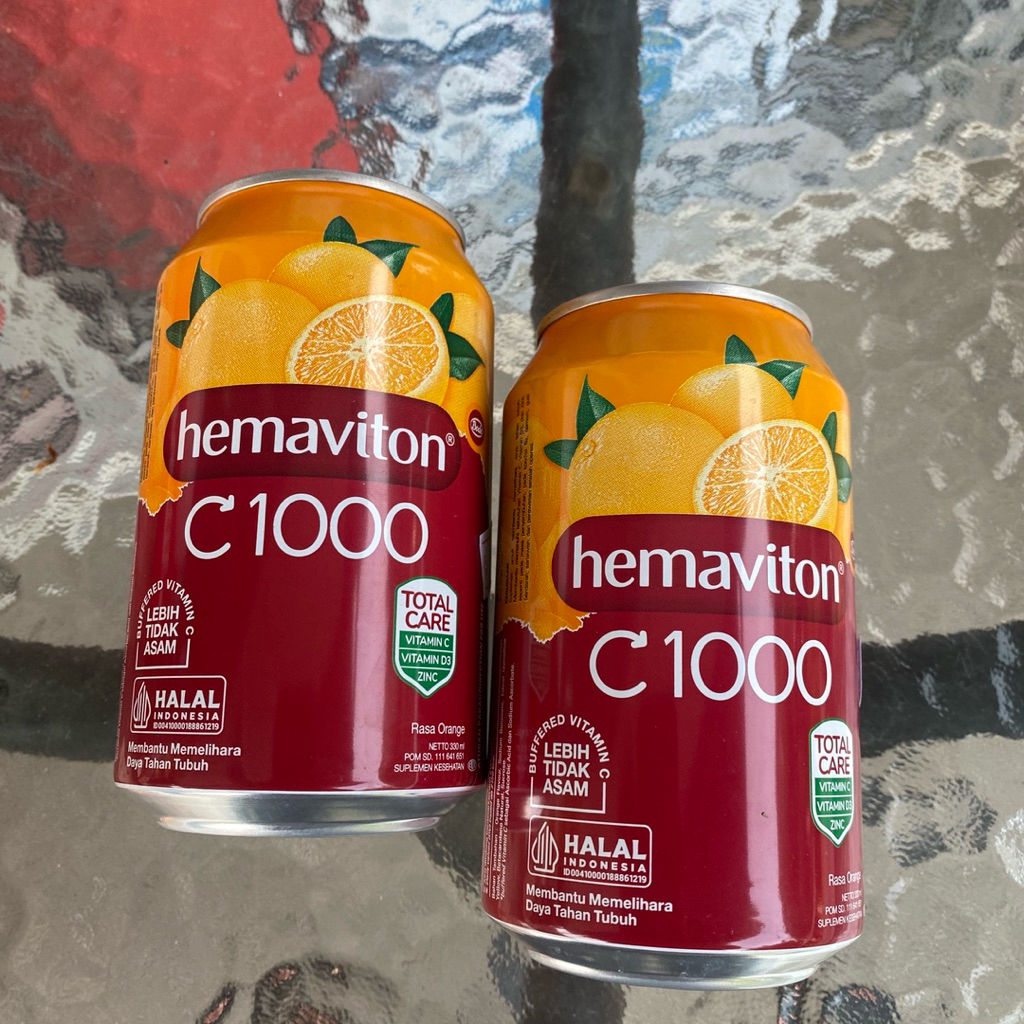

Hemaviton C 1000 Rasa Orange Kemasan 330 ml - Kaleng Murah & Hemat