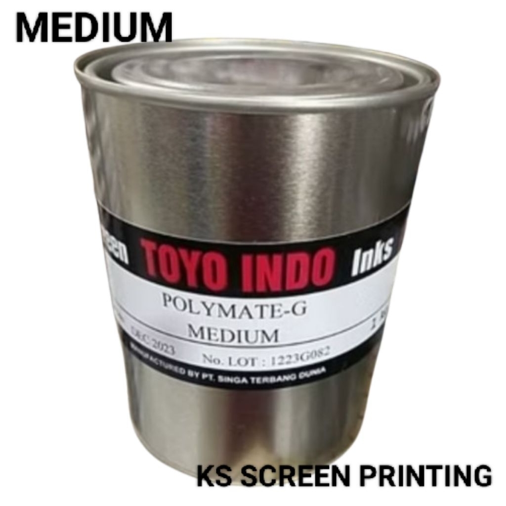 

TINTA TOYO INDO POLYMATE G- MEDIUM 1Kg SABLON PLASTIK, KARUNG DLL