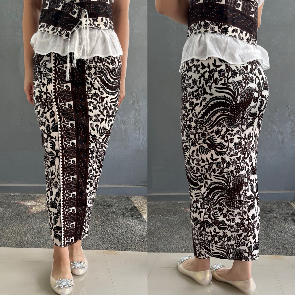 [SET SELENDANG] Kamen Jadi Batik Premium - Burung Merak