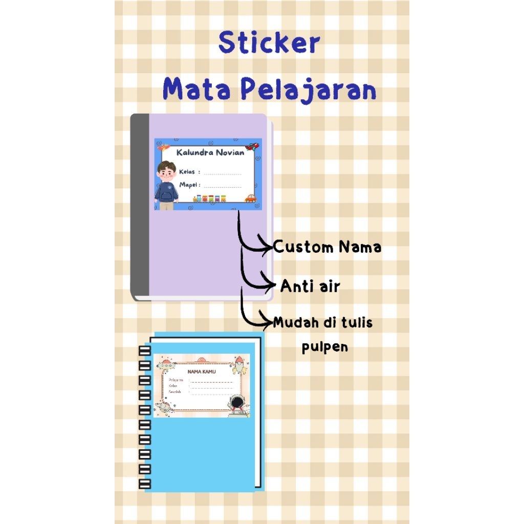 

Sticker Nama Mata Pelajaran
