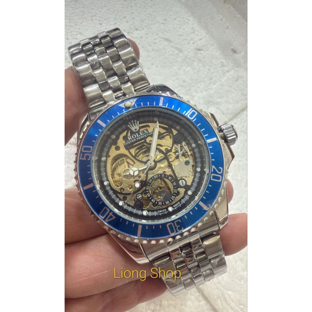 Jam tangan pria RX automatis tanpa baterai jam tangan rolex matic terbaru