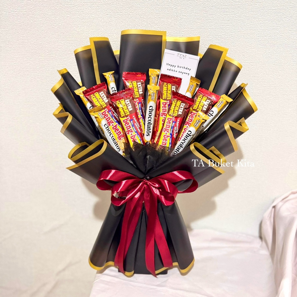 

Buket Snack Bengbeng + Chocolatos | Buket Makassar | TA Buket Kita | tabuketkita