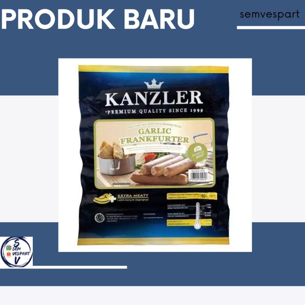 

Kanzler Garlic Frankfurter 300gr