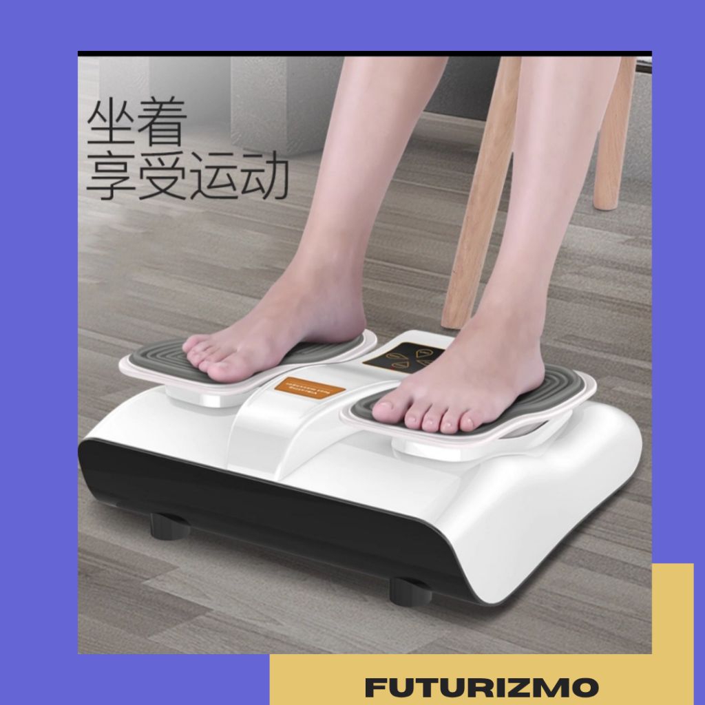 Mesin Pijat Getar Kaki & Betis dengan Remote Nirkabel – Treadmill Portabel untuk Melangsingkan Kaki,