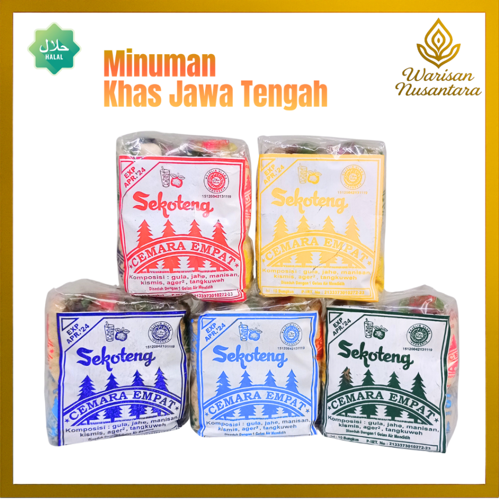 

Sekoteng Jahe rempah Cemara Empat Oleh-oleh Khas Salatiga minuman praktis isi 10 pcs
