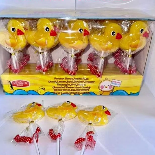 

permen Lollipop BEBEK aneka rasa buah 1 box isi 30 pcs