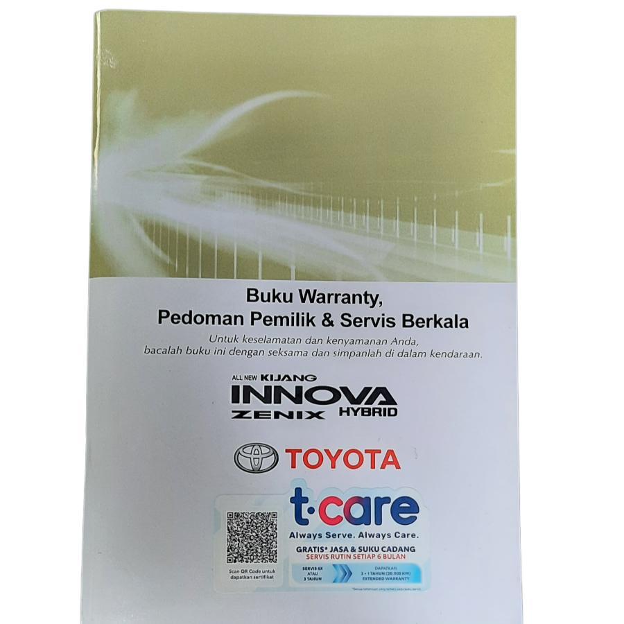 Buku Manual Pedoman Pemilik Integration Book Innova Zenix Original