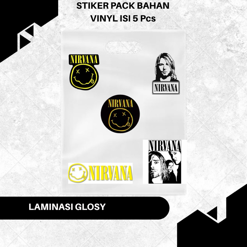 

Stiker Nirvana Laminasi Glossy (isi 5Pcs)