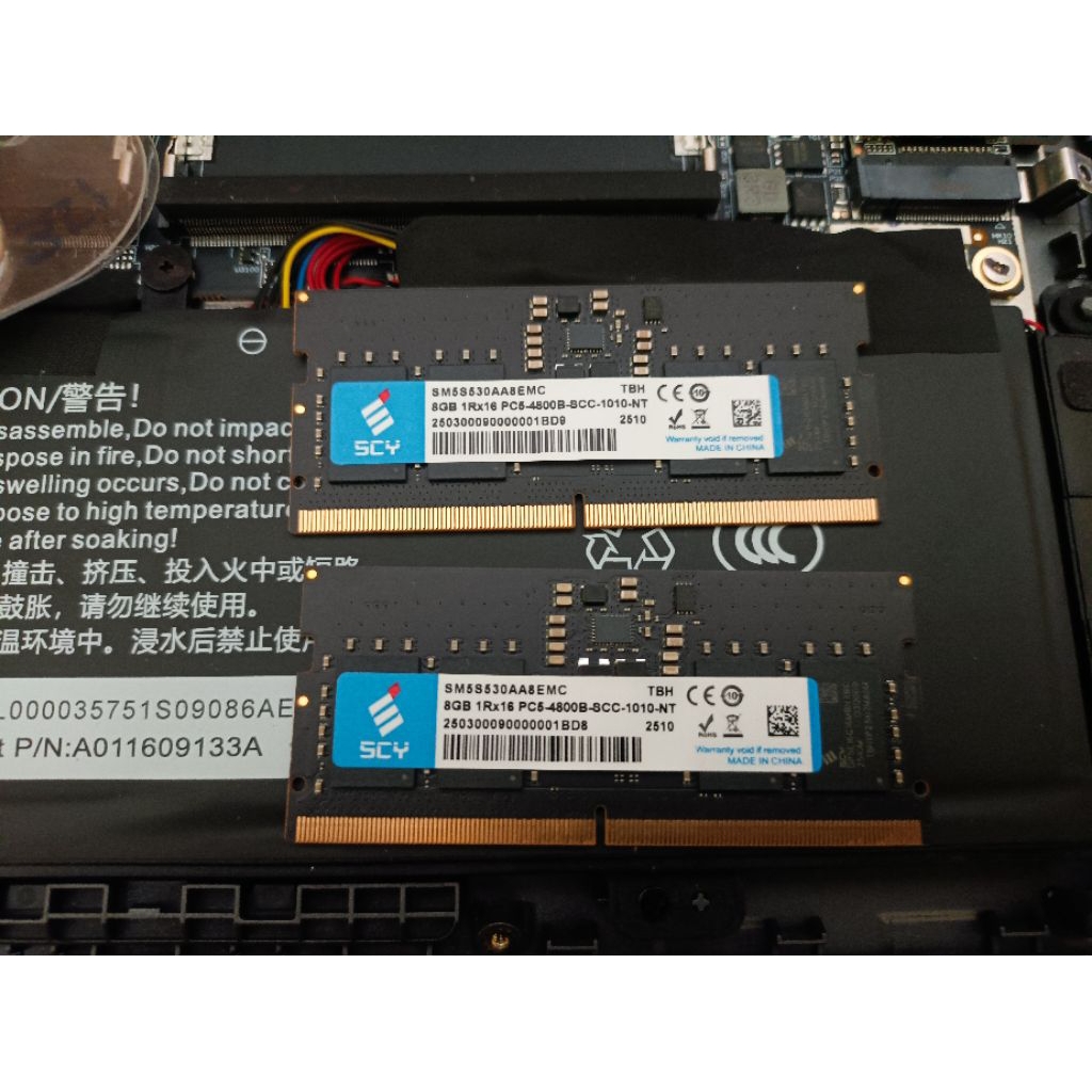 SCY SODIMM DDR5 4800Mhz 16 GB (2x8 GB)