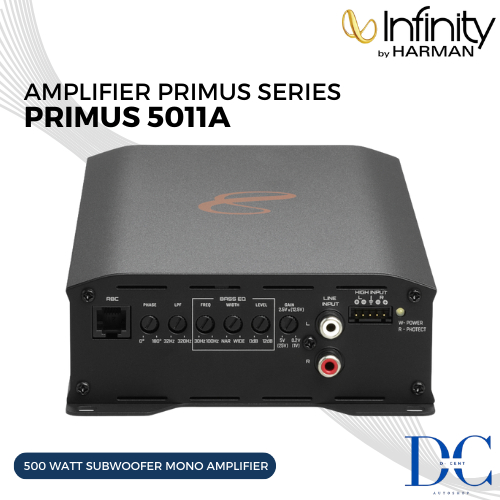 Power Amplifier Mono Mobil - Amplifier Mono Subwoofer Infinity By Harman Primus 5011A / 50011A - 500