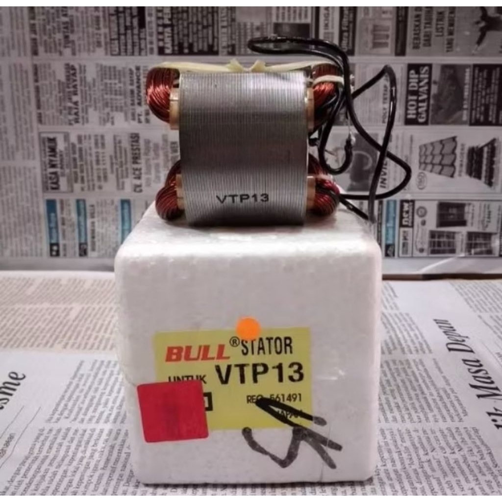 BULL STATOR VTP 13 / VTP 18 RUMAH ARMATURE FIELD FOR BOR 13MM HITACHI VTP 13
