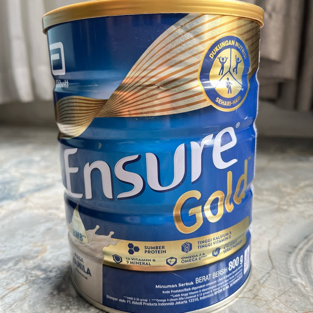

[NEW SEGEL] Ensure Gold HMB Vanila 800 g - Nutrisi Dewasa Rendah Laktosa