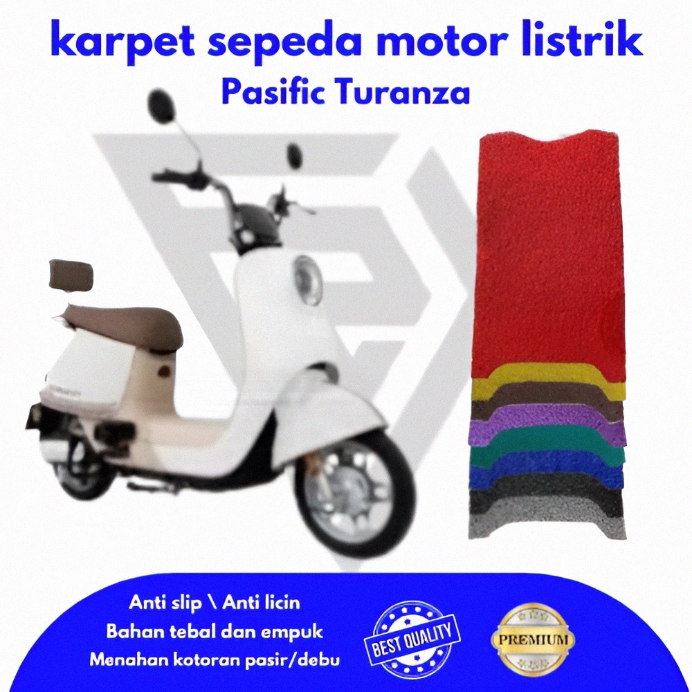Karpet Sepeda Motor Listrik Pacific Turanza, Alas Kaki, Pijakan Kaki
