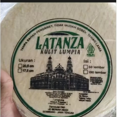 

kulit lumpia tebal merk latansa per pack