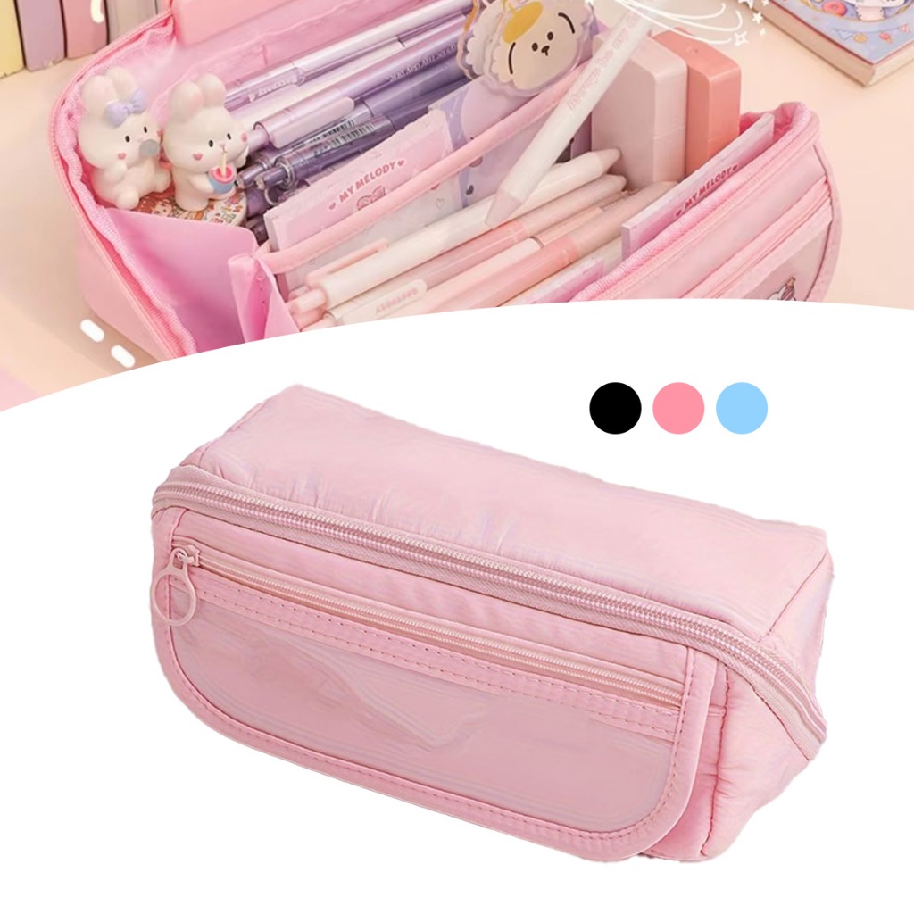 

Kapasitas Besar/Kotak Pensil 9 Lapis/EVA Tahan Banting/Desain Flip Cover Minimalis/Tas Alat Tulis Siswa Sekolah