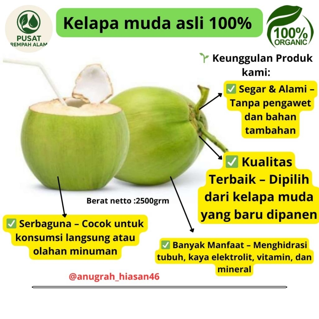 

kelapa muda degan segar fress