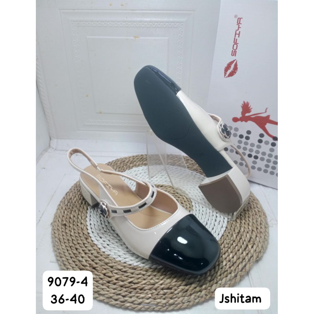 SANDAL HAK TALI IMPORT WANITA SOFIYA 9079-4