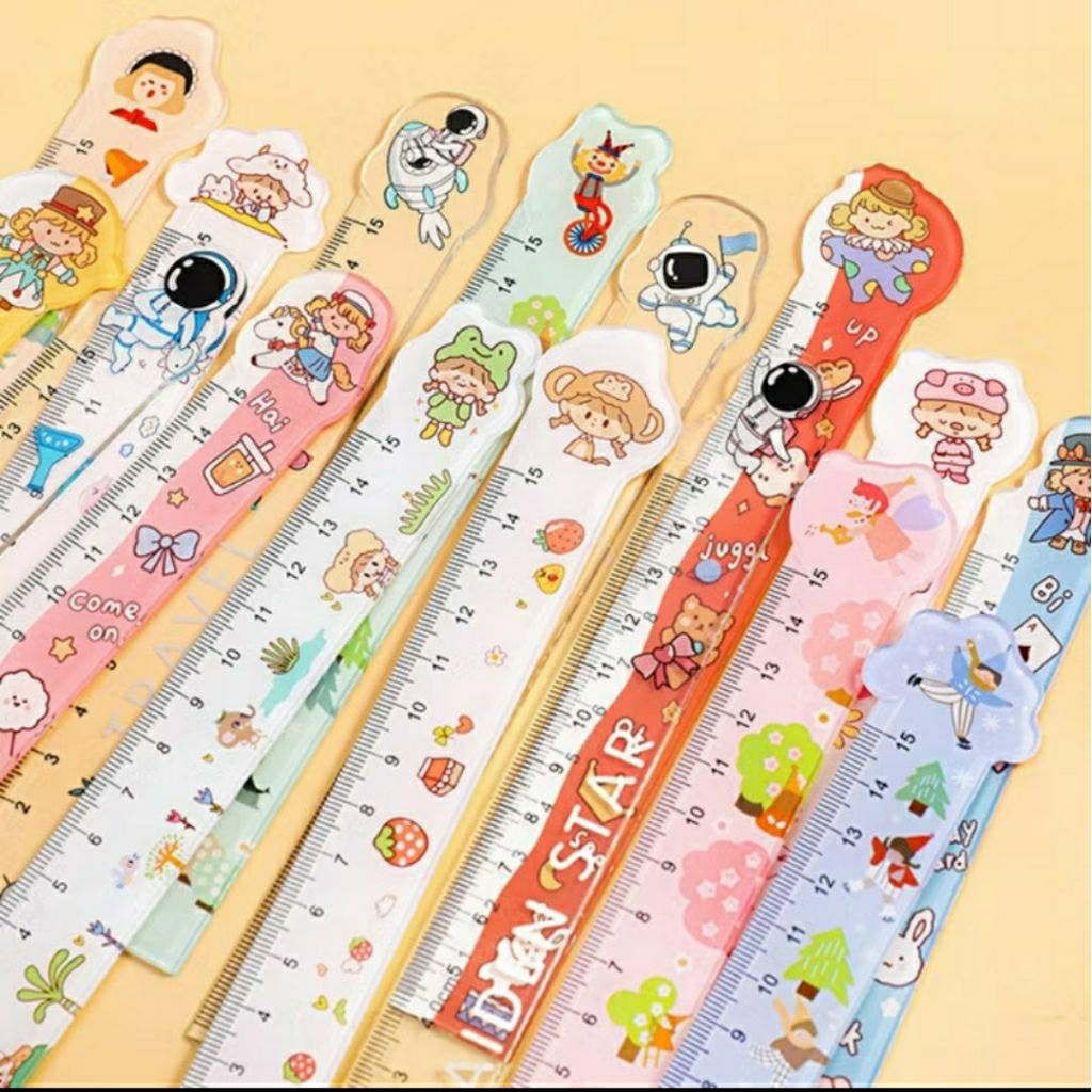 

Penggaris karakter 15cm penggaris fancy penggaris lucu