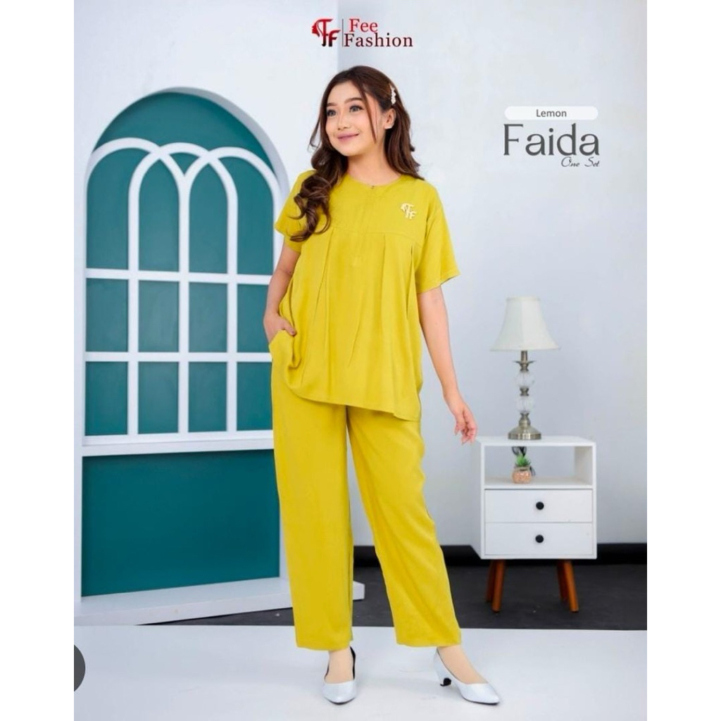 SETELAN ATAS BAWAH FEE FASHION✔️FAIDA ONE SET