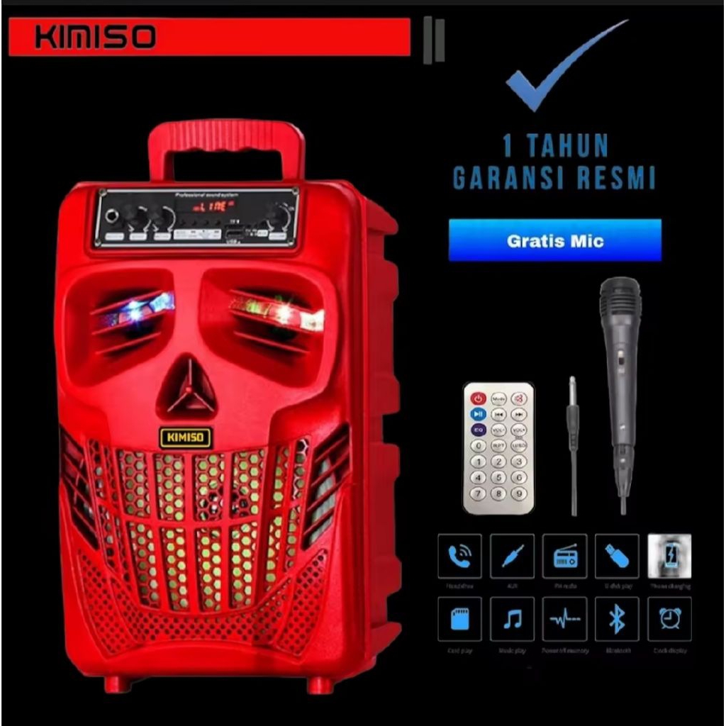 PALING BESAR UKURAN 8.8INC(✓✓✓✓✓✓)Speaker Bluetooth 7801 Speaker Subwoofer aktif Super Basss 8.8inc 