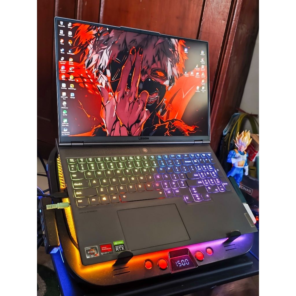 Laptop RTX 3080 16GB RARE LENOVO LEGION 7 2022 16ACHg6 RYZEN 9 5900HX RAM 32GB SSD 2TB