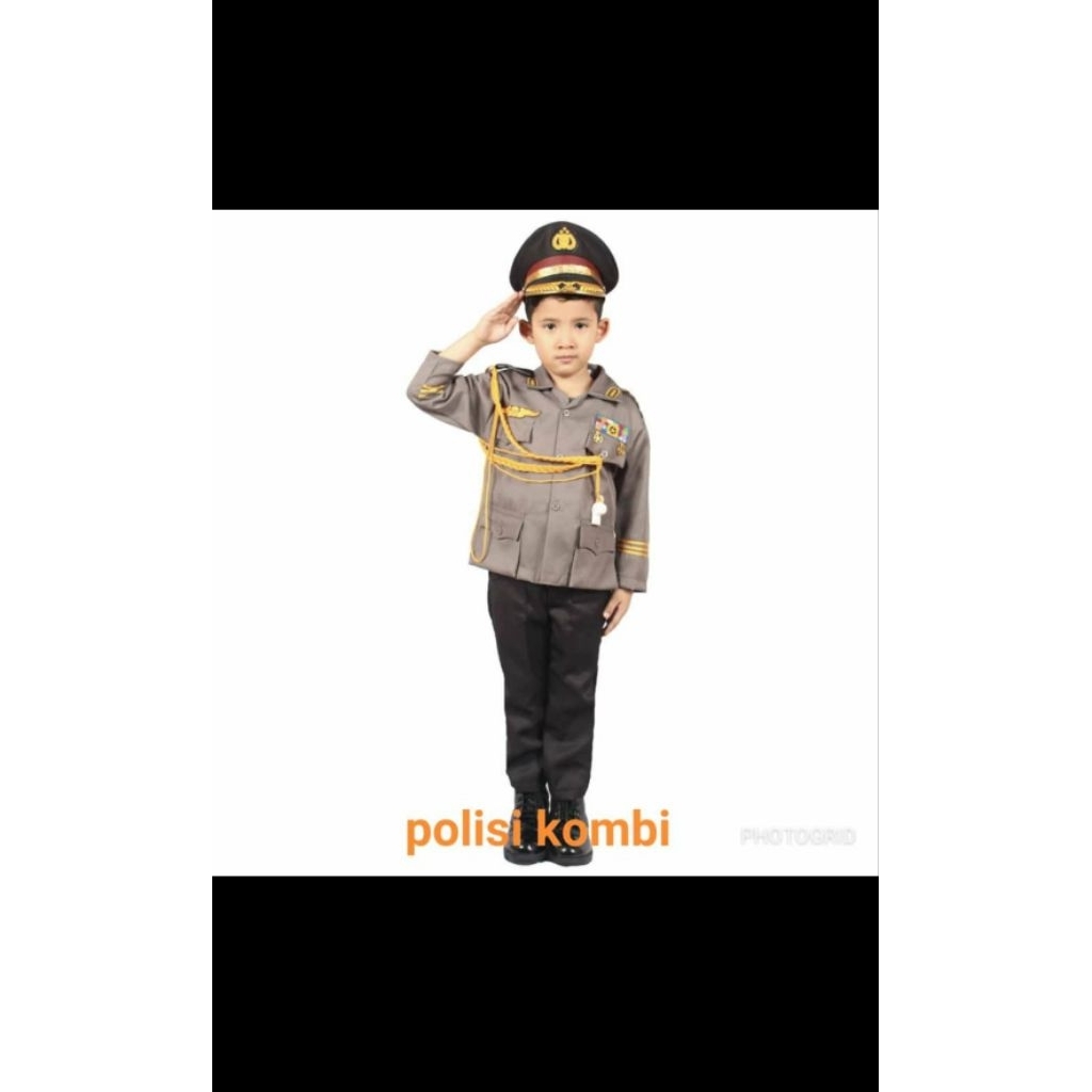 Baju polisi tgn pj anak merk kijang