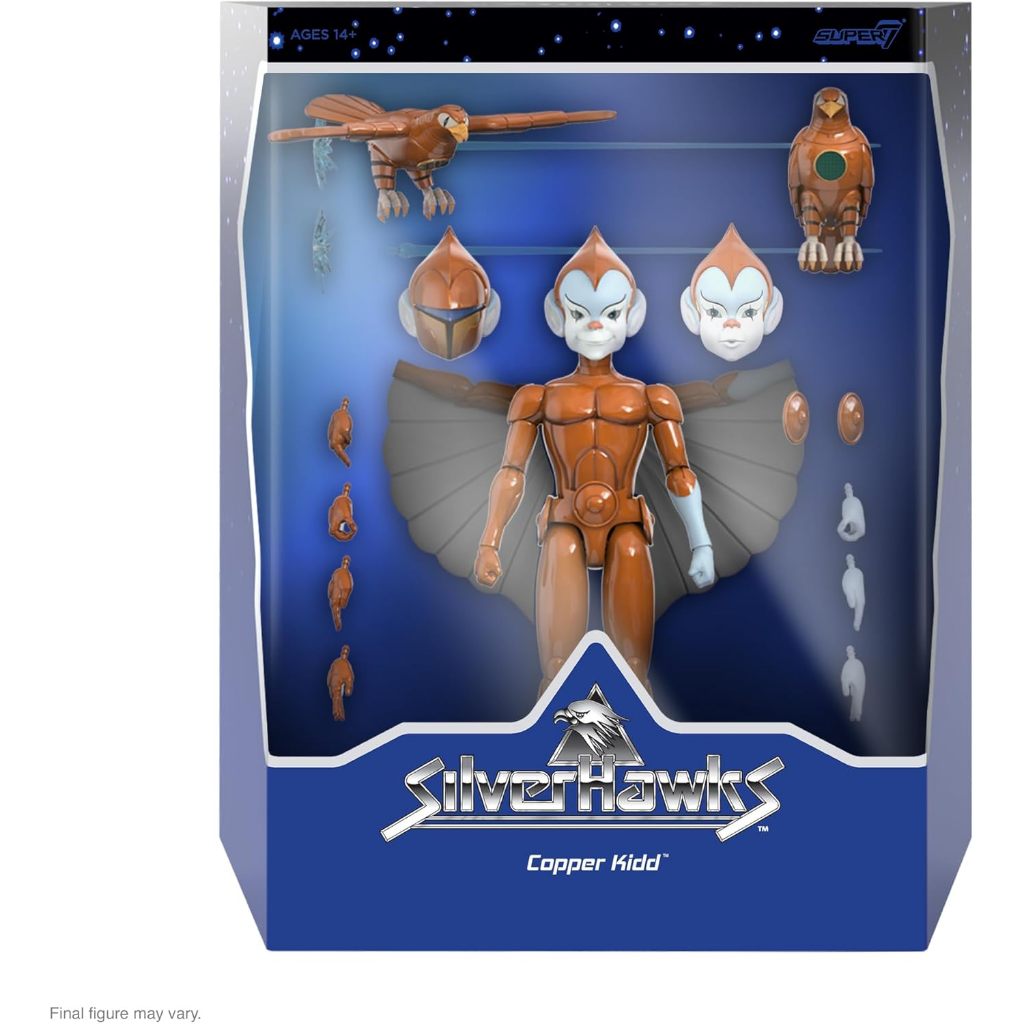 Super7 ULTIMATES SilverHawks Copper Kidd - 7" SilverHawks Action Figure with Accessories Classic Car