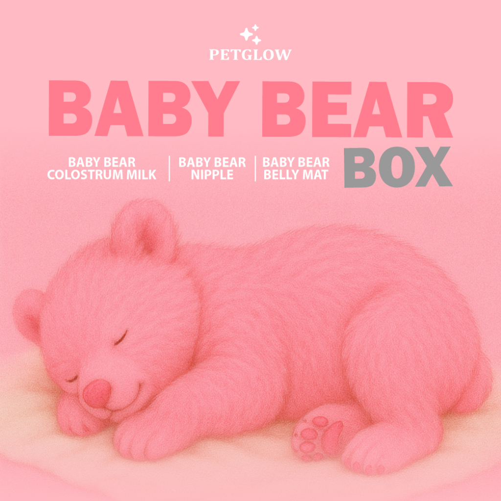 Petglow BABY BEAR Paket untuk Kucing Kitten Newborn Susu Anak Kucing Baby Bear Colostrum Goat Milk
