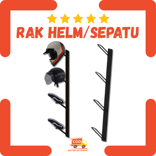 RAK HELM TEMPEL DINDING / RAK HELM GANTUNG / RAK HELM